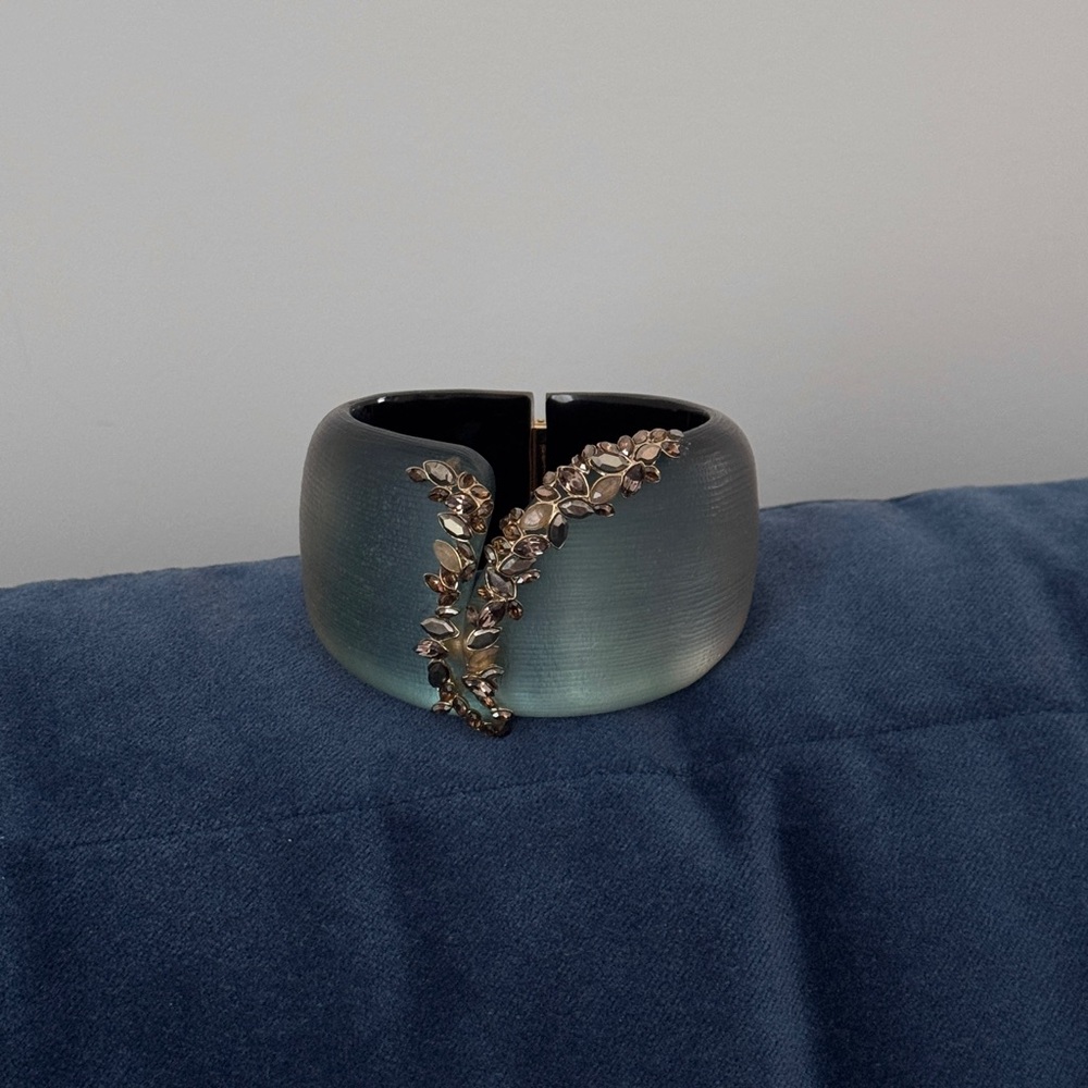 ALEXIS BITTAR OMBRE
Rhinestone TEAL LUCITE‎ Bracelet